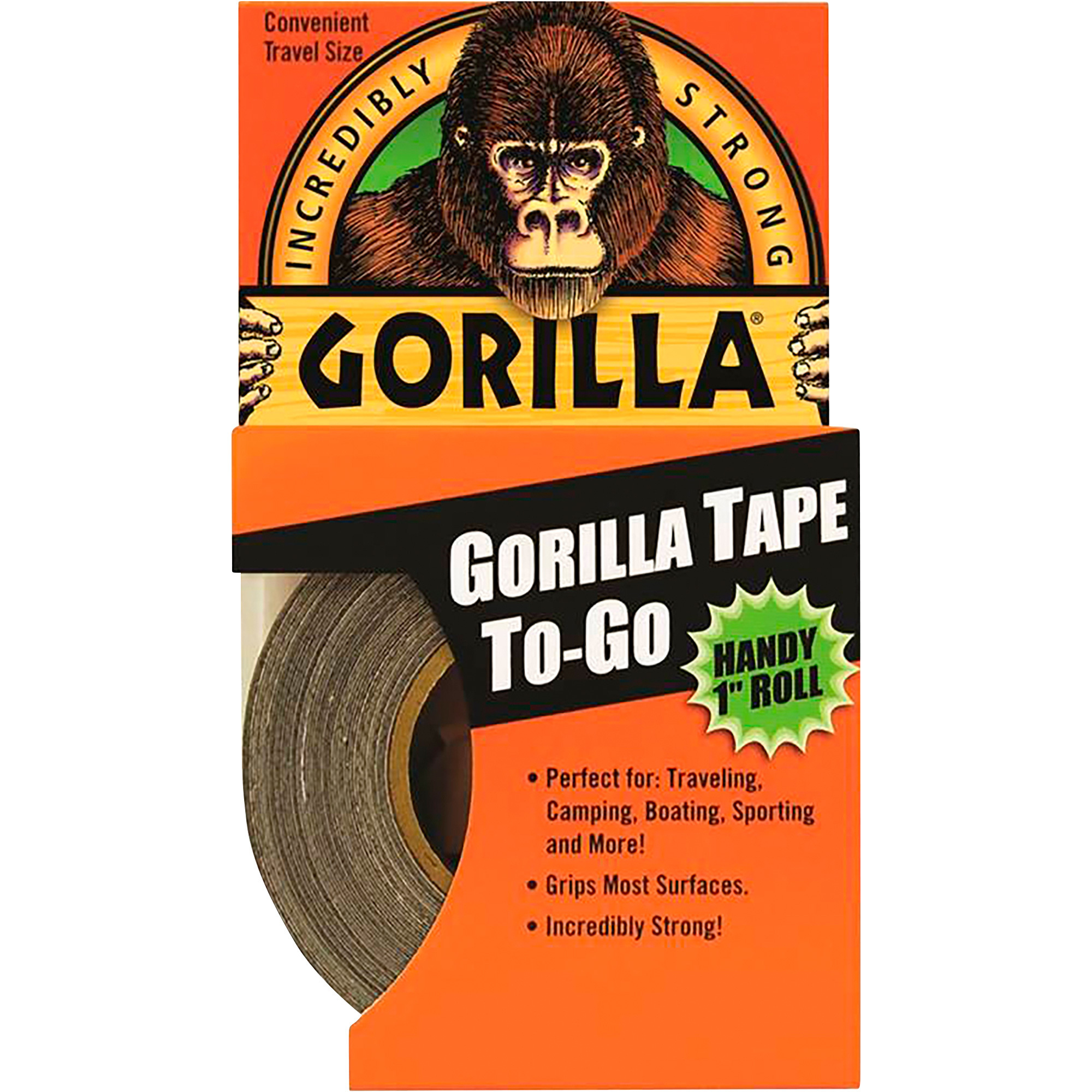 Gorilla Duct Tape, 1in. x 30ft. Roll, Black, Model# 6100102